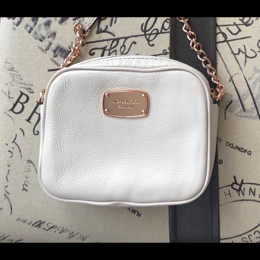Michael Kors White Mini Crossbody